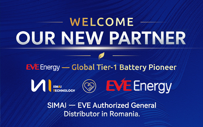 SIMAI TECHNOLOGY SRL призначено авторизованим дистриб'ютором EVE Energy в Румунії